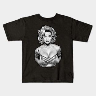 Madonna Pop Art Vintage Halftones Kids T-Shirt